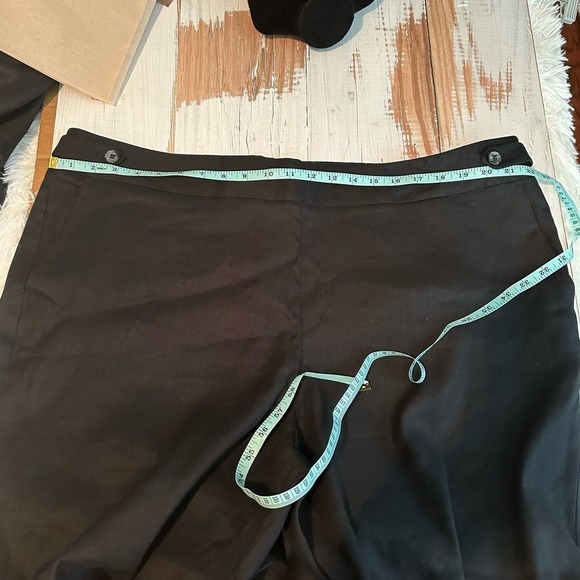 Talbots Linen Blend Black Pants Size US 20W - Picture 7 of 9